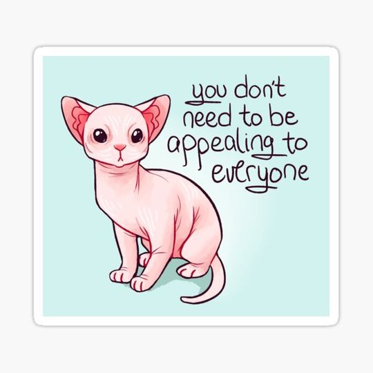 Discover "You Don't Need to be Appealing to Everyone" Sphynx Kitten
