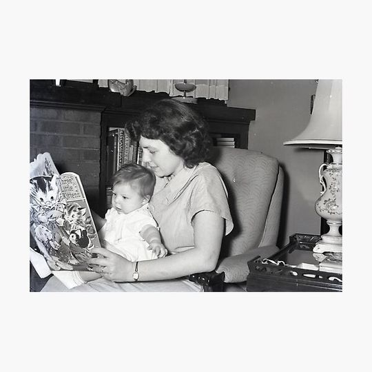Discover Vintage Mother and Infant Reading