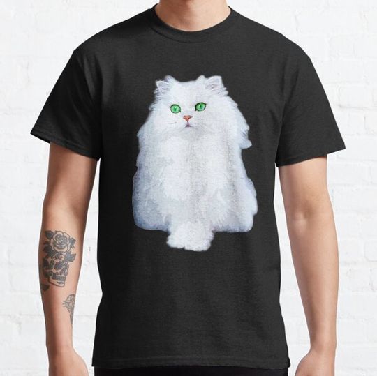 Discover Persian Cat White Kitten with green eyes Chinchilla