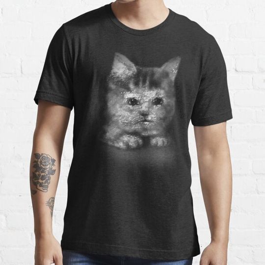 Discover Medieval Ugly Cursed Cat Meme Painting