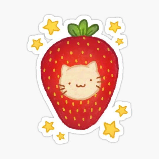 Discover Cute Strawberry Cat