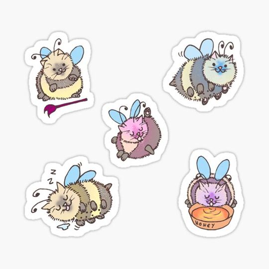 Discover Bumblecat stickers