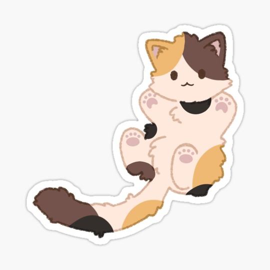 Discover Silly kitty doodles: Calico cat