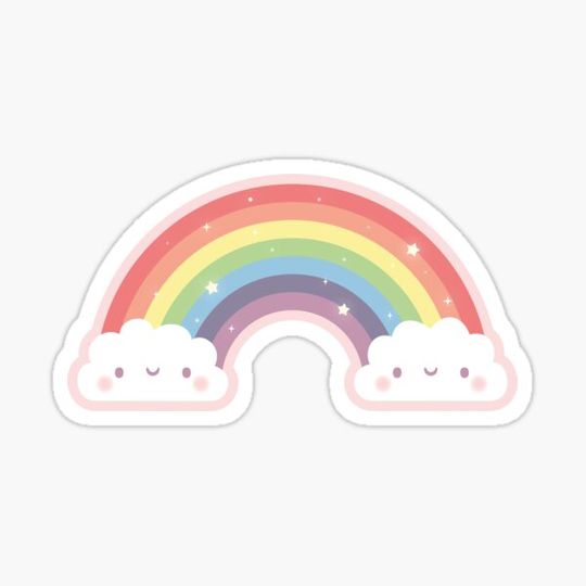 Discover Cute Rainbow and Clouds