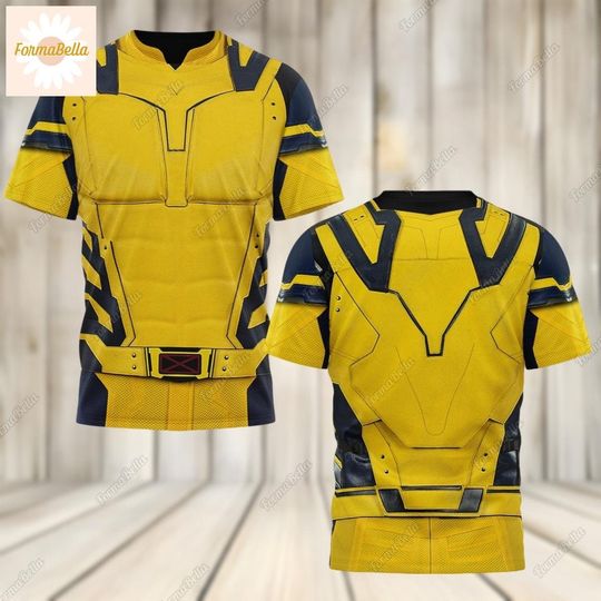 Discover Halloween Wolverine Costume Shirt, Superhero Movie Character Shirt, Wolverine Cosplay Costume Tee, 3D All Over Print Shirt, Mens Shirt