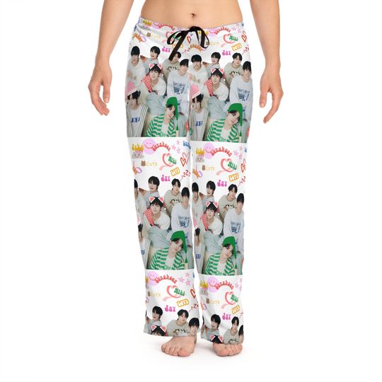 Discover Enhypen inspired Womens Pajama Pants, kpop pajama pants, K-pop pajamas bottoms, gift for kpop fan