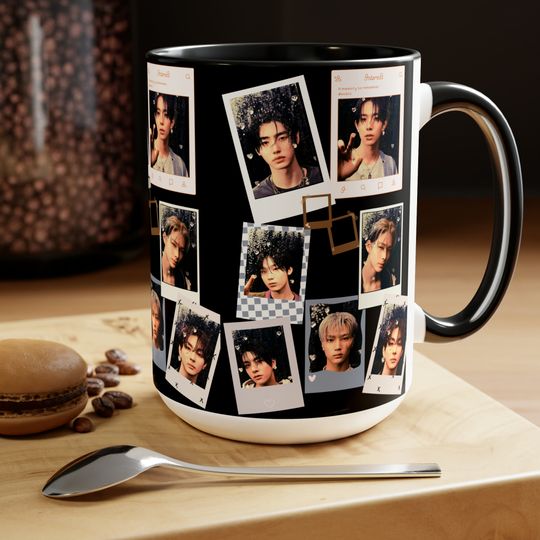 Discover Enhypen inspired Orange Blood photos mug,  kpop mug, kpop coffe cup