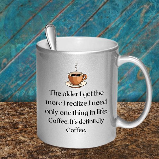 Discover Coffee lover's Metallic Mug, Gift for Friends