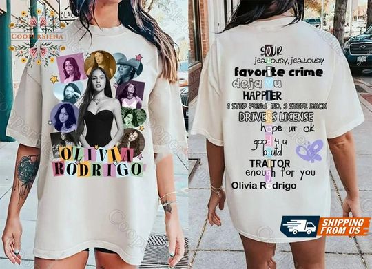 Discover Olivia Rodrigo Guts Tour T-Shirt, Guts Tour Tee, Olivia Rodrigo
