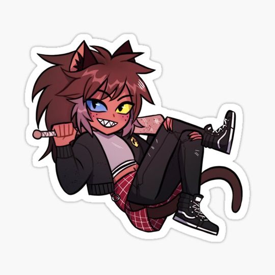 Discover She-Ra Girl Gang AU - Catra sticker