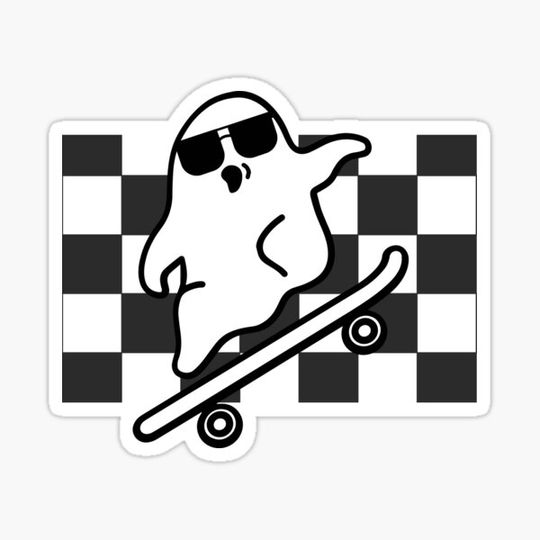 Discover Rad skateboarding Halloween Ghost tee