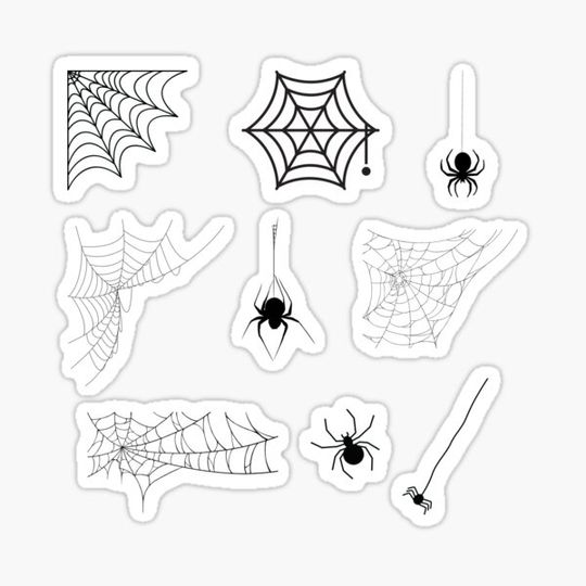 Discover Spiderwebs and Spiders Creepy Halloween Bundle Pack
