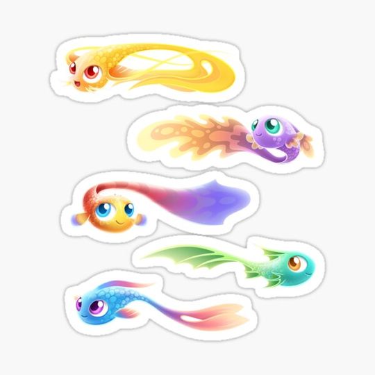 Discover Super Starfish Teenees Stickers