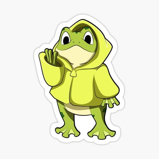 Discover Frog with Raincoat