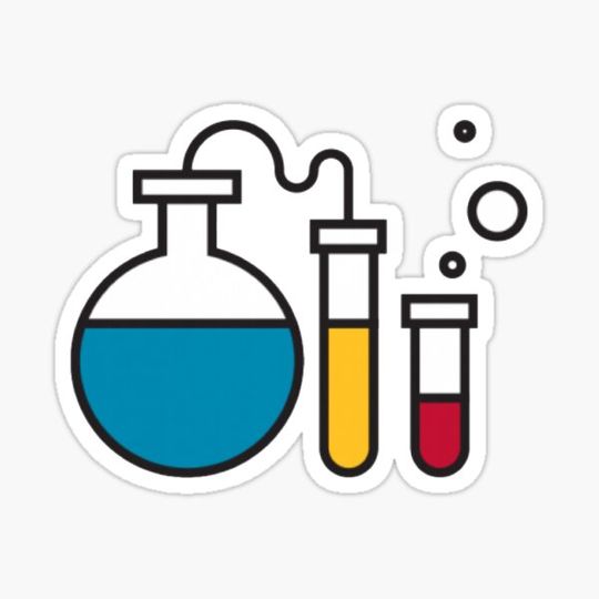 Discover Beakers Chemistry Sticker