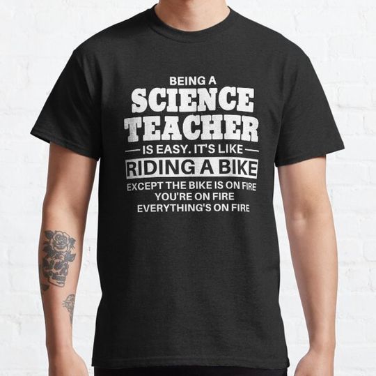 Discover Science Teacher Riding A Bike