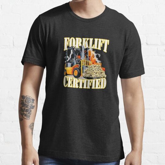 Discover Forklift Certified Funny T-Shirt for Drivers