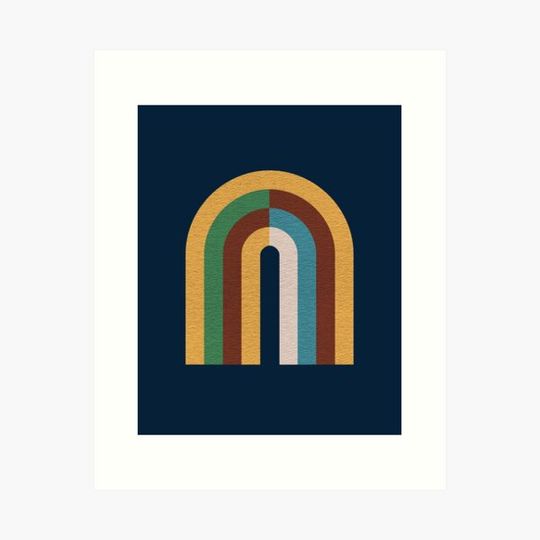 Discover Colorblock rainbow - Mid century modern