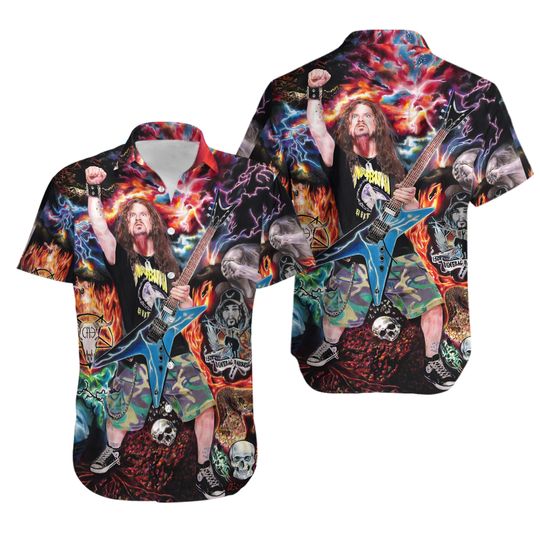 Discover Dimebag Darrell Hawaiian Shirt, Rock Band Shirt, Music Lover Shirt