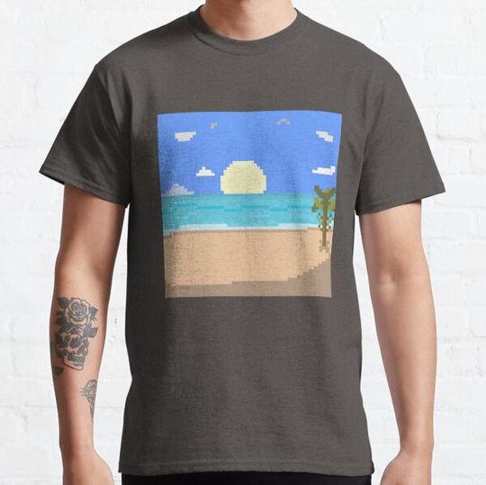 Discover Beach - Pixel Art