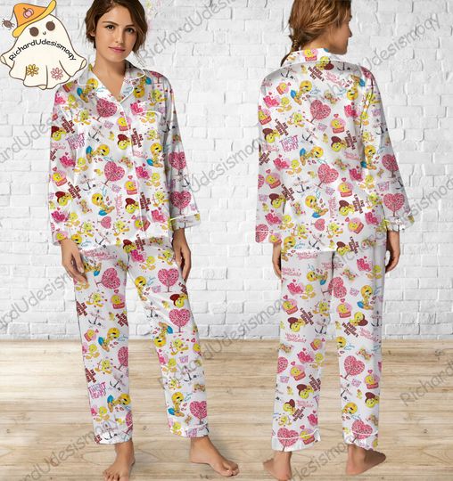 Discover Tweety Bird Pajamas Set, Tweety Bird Pyjamas Set, Holiday Pajamas, Pajamas Pants