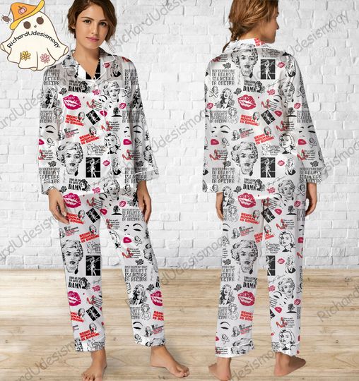 Discover Marilyn Monroe Pajamas Set, Marilyn Monroe Pyjamas Set, Holiday Pajamas