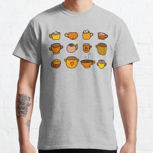 Discover Autumn Coffee Mug Set Doodle, made by SpookyShoppe
