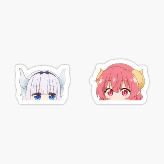 Discover Cute Ilulu & Kanna Peek | Kobayashi san chi no maid dragon