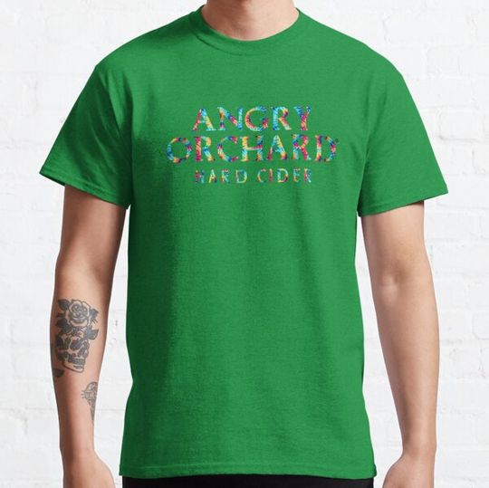 Discover Angry Orchard Hard Cider Tie Die Logo Classic T-Shirt Fashion Graphic Shirt For Women - Funny Tee Boys - Mens Vintage