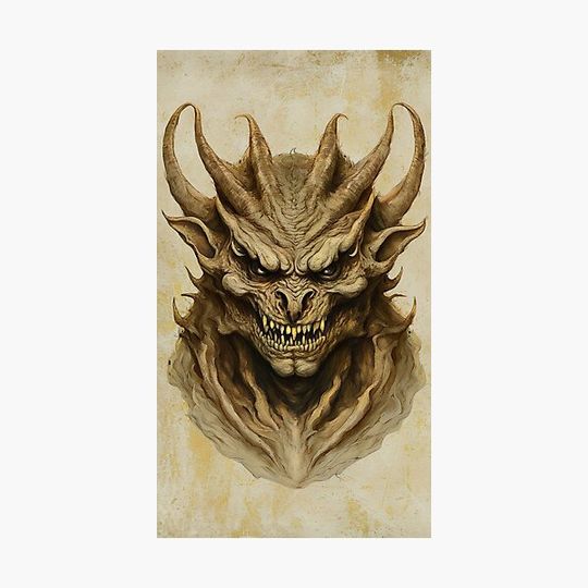 Discover Sinister Bronze Demon Head