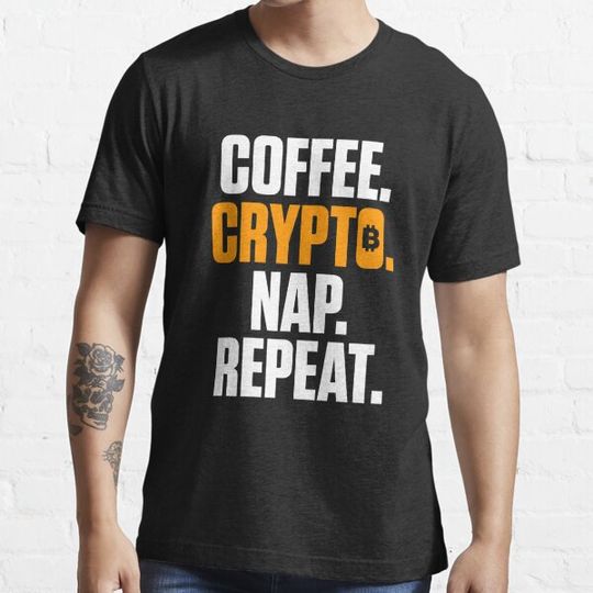 Discover Coffee Crypto Nap Repeat Funny Cryptocurrency