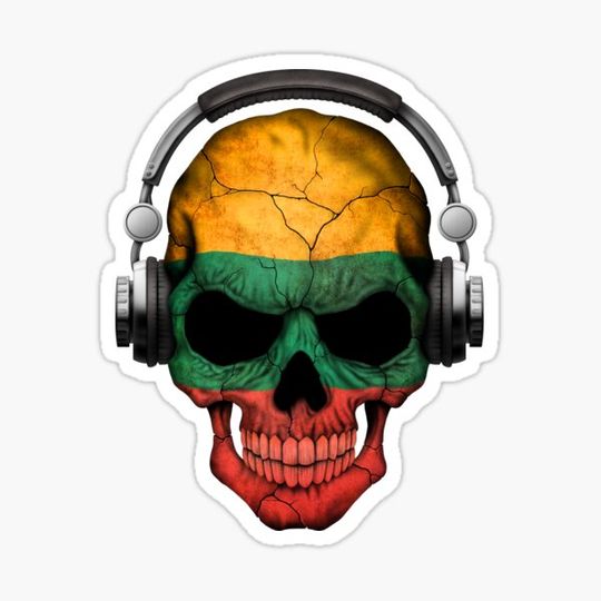 Discover Dj Skull with Lithuanian Flag