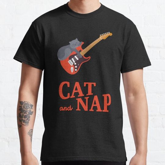 Discover Relaxed Cat on Guitar | British Shorthair | Catnap