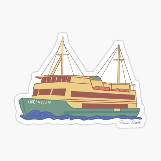 Discover Manly ferry, Manly ferry art, Queenscliff, Freshwater, Narrabeen, Collaroy