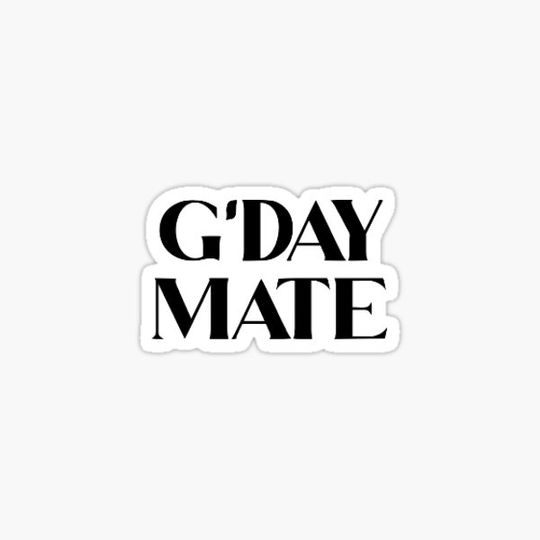 Discover G'DAY MATE STICKER