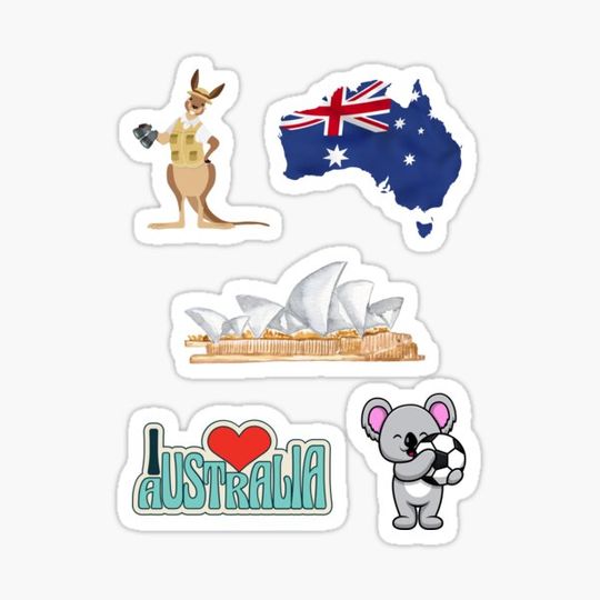 Discover Australia pegatinas