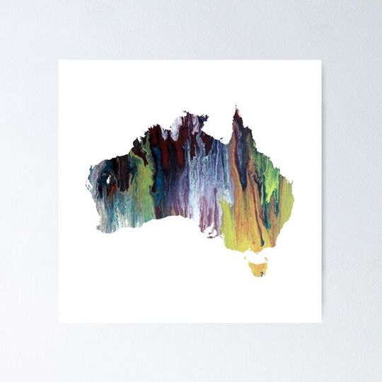 Discover Colorful australia silhouette
