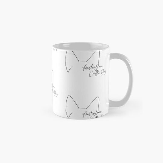 Discover Australian Cattle Dog Lover Ear Line Art