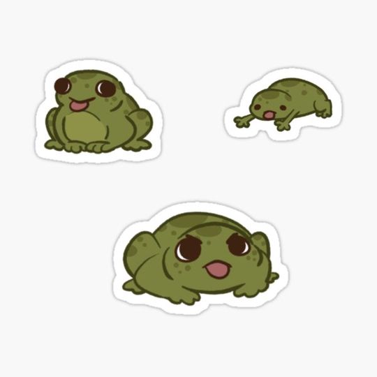 Discover lil frog sticker pack