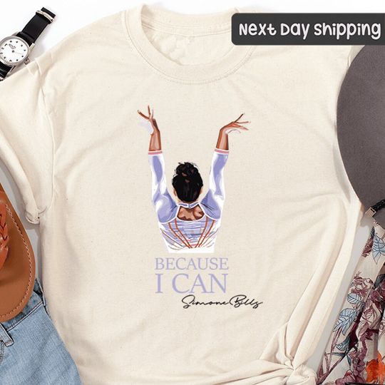 Discover Simone Biles Shirt, Because I Can Shirt, Gymnastics Shirt, Gymnastics Olympics