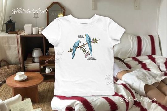 Discover Birds of a Feather Billie Colouring Book Baby Tee | Billie Eilish Merch