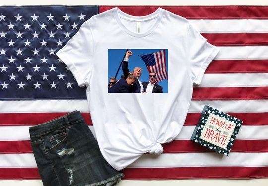 Discover Trump Shot T-Shirt for Political Statements