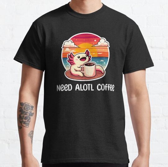 Discover Kawaii Axolotl Coffee Lover