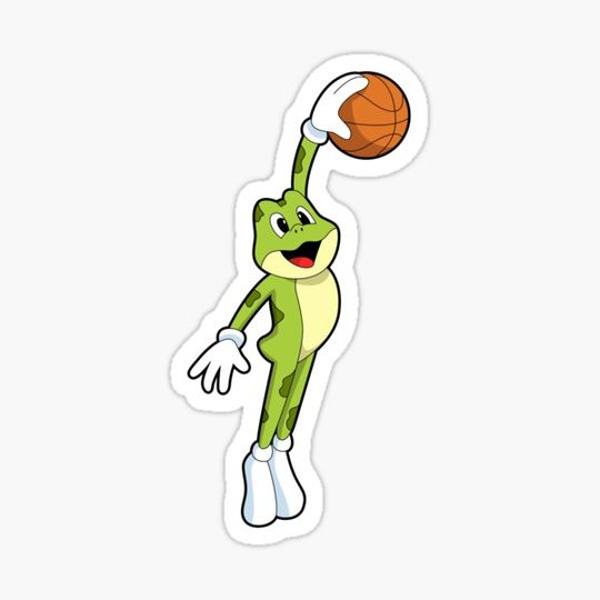 Discover Frog as Basketball player with Basketball