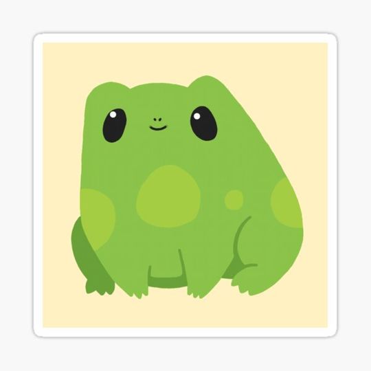 Discover cute green froggy
