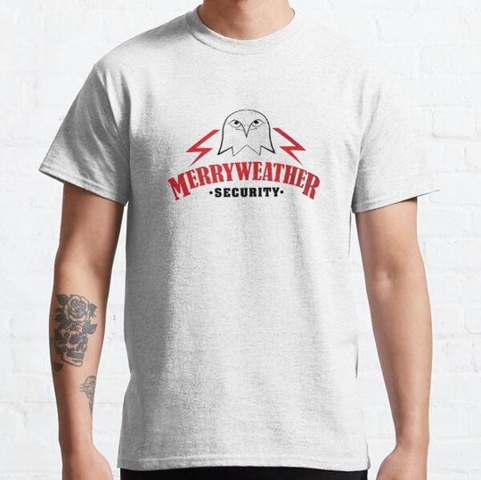 Discover Merryweather Security Private Military Company PMC Weathered Effect Logo from Los Santos, San Andreas