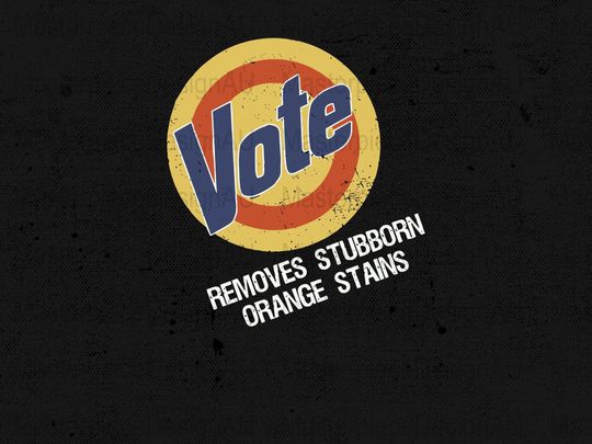 Discover 2024 election T-Shirt , Vote Removes Stubborn Orange Stains shirt
