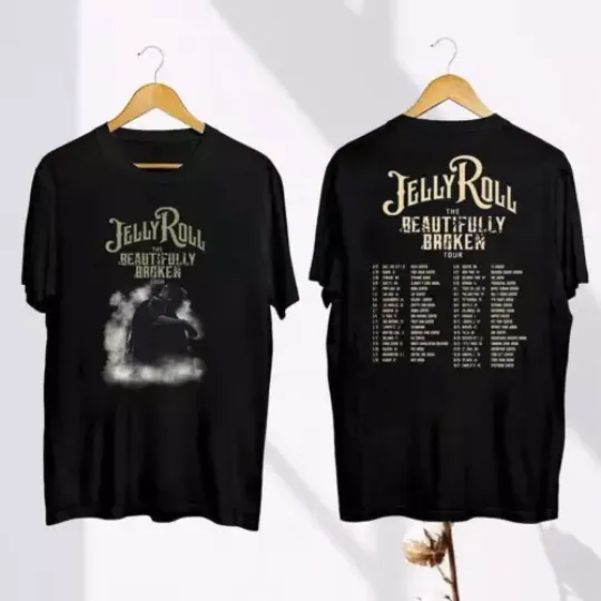 Discover The Beautifully Broken Tour 2024 Jelly Roll T-Shirt, Jelly Roll Fan Gift