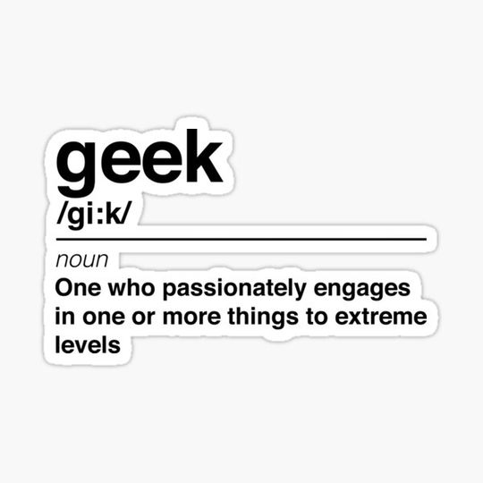 Discover Geek definition STICKER