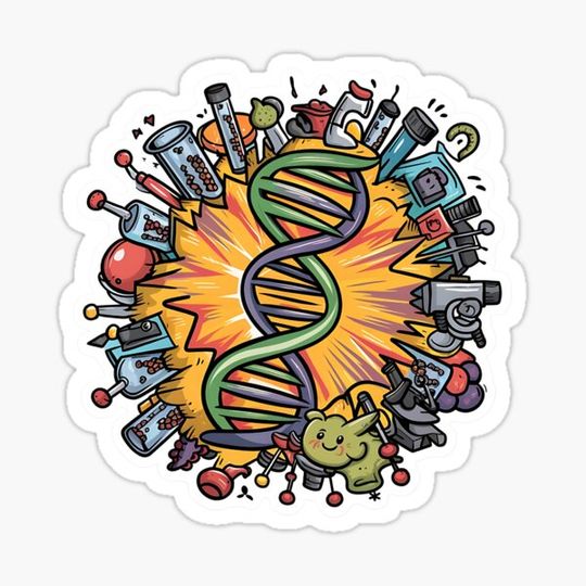 Discover Biotechnology Bonanza - DNA & Atoms Comic Explosion , Chemistry&fun